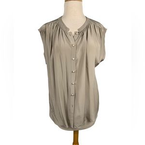 Addison Story top 100% silk blouse, size medium EUC
